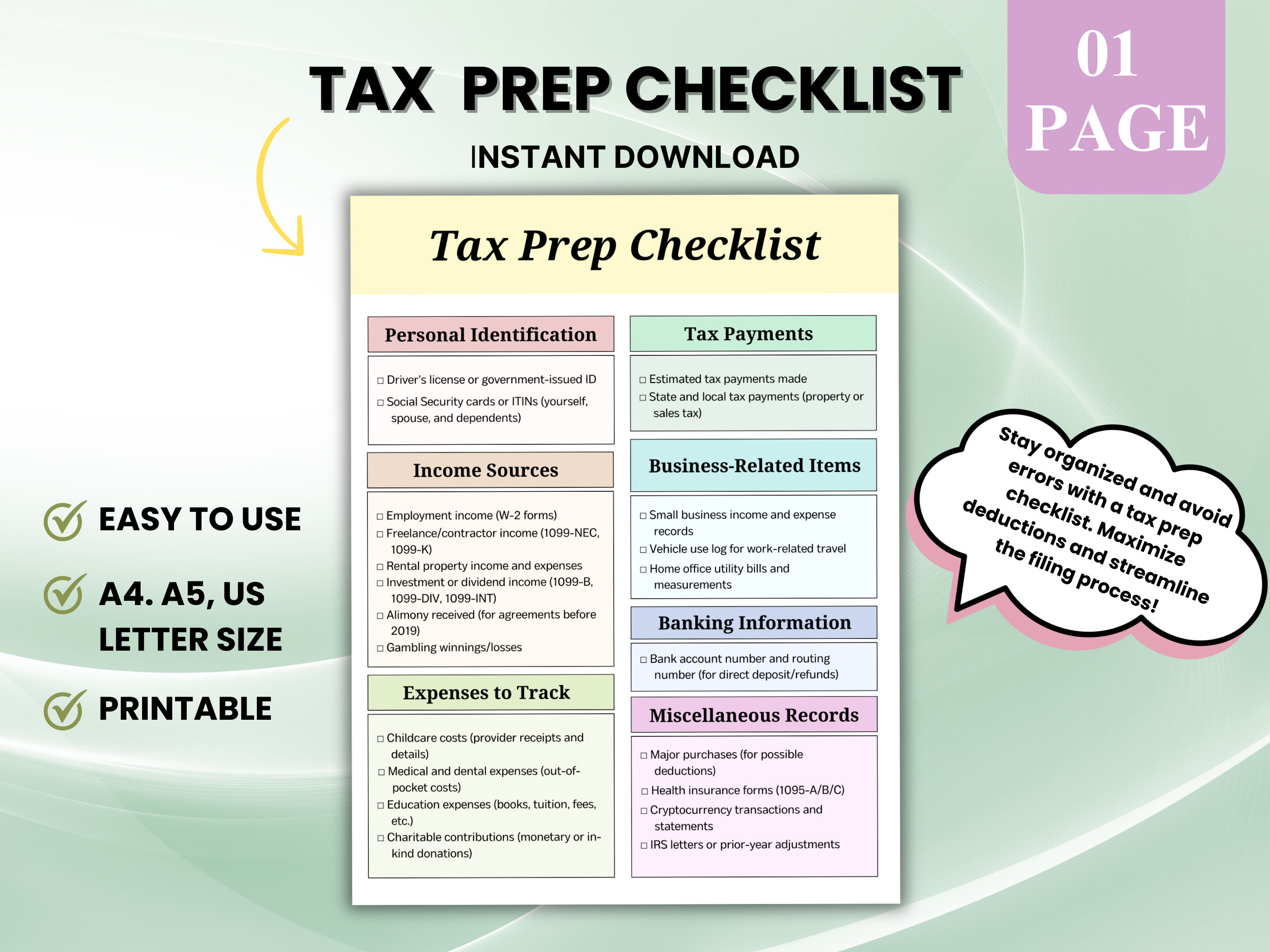 Tax Return Checklist,Tax Prep,Tax Deductions,Tax Prep Checklist,Tax Log,Tax Return Template,Tax Return,Tax Template,Tax List,Tax Return