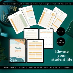 Printable Student Planner Bundle