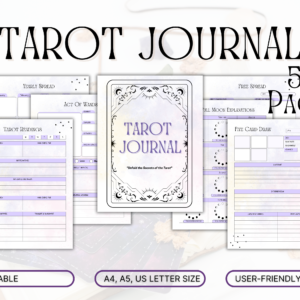 tarot journal in purple color