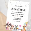 Printable “It’s a Paw-ty” invite for a fun-filled pet celebration.