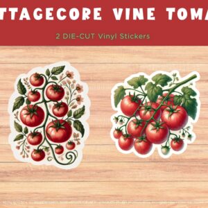 Cottagecore Vine Tomato Sticker