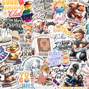 Book Lover's Kindle Sticker Pack – 5-36 PCS Waterproof Book-Themed Stickers for Kindle, Laptops, Tablets & Water Bottles