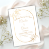 Minimalist courthouse wedding invitation with the phrase “Nothing Fancy Just Love” in elegant script – Canva editable template for micro weddings.