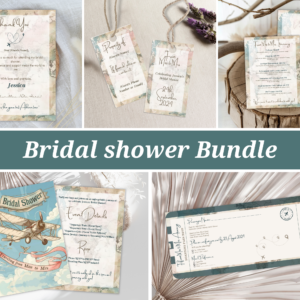 Traveling From Miss to Mrs Bridal Shower Invitation