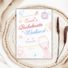 "Hand Drawn Hens Party Editable Canva Invite"