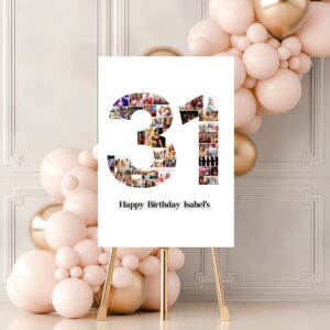 Gender-neutral milestone birthday board for someone turning 31