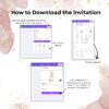 Modern Sweet 15 invite for printing or sending via email or text.