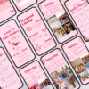 Editable western-themed bachelorette party template on pink background