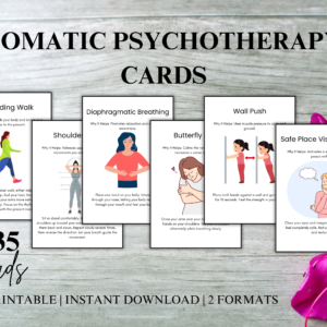 Somatic Psychotherapy Coping Cards | Nervous System Regulation Tools