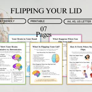 Flipping Your Lid Worksheet – Emotional Regulation Printable for Kids & Classrooms