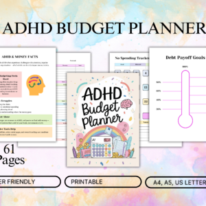 ADHD Budget Planner Printable | Bi-Weekly & Monthly Finance Organizer