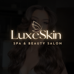 Luxury Beauty Logo Design | Gold Editable Canva Salon Branding