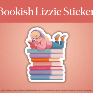 Bookish Lizzie Sticker – Cute Vinyl Sticker