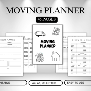 Moving Planner Printable | 45-Page Relocation Organizer