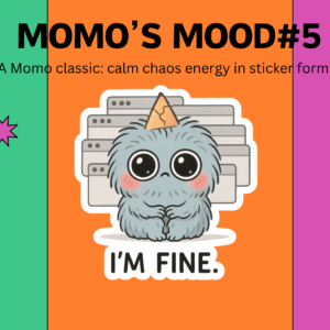 “I’m Fine” Funny ADHD Vinyl Sticker | Relatable Mental Health Sticker