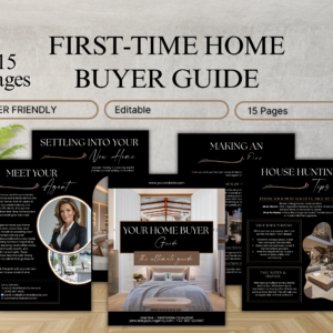 Home Buyer Guide Template – 15-Page Realtor Canva Template