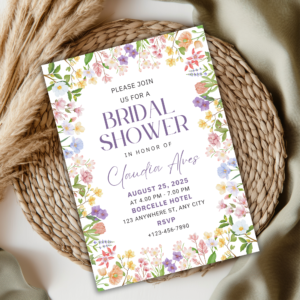 Floral Bridal Shower Invitation