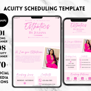 Acuity Scheduling Template | Editable Canva Booking Kit