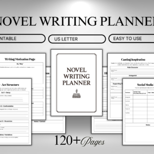 Novel Writing Planner Printable (120+ Pages)