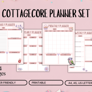 Cottagecore Planner Set | Aesthetic Productivity Template