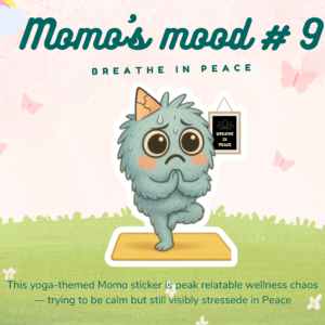 “Breathe in Peace” Yoga Sticker | Funny Wellness Sticker