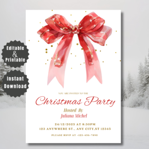 Christmas Party Invitation Template