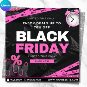Black Friday Flyer Template | Pink Friday