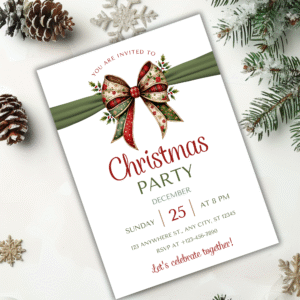 Girls Night Christmas Party Invitation
