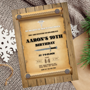 Greek Inspired Birthday Invitation