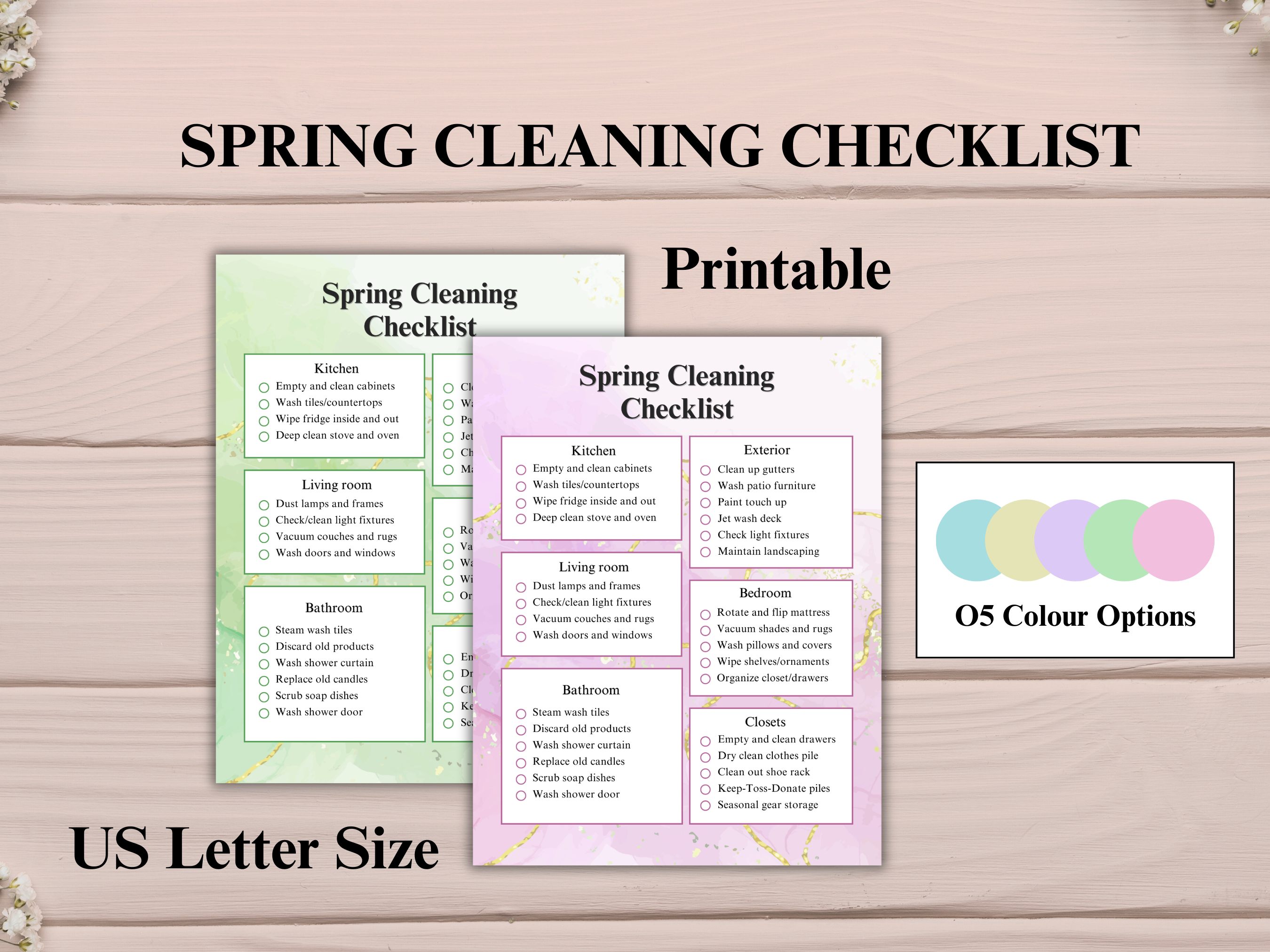 Spring Cleaning Checklist Printable