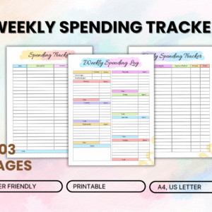 Weekly Spending Tracker Printable