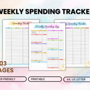 Weekly Spending Tracker Printable