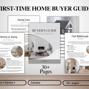 Editable Real Estate Home Buyer Guide