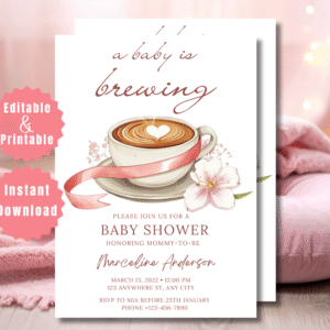 A Baby Is Brewing Baby Shower Invitation