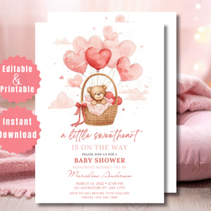 Little Sweetheart Baby Shower Invitation