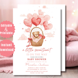 Little Sweetheart Baby Shower Invitation