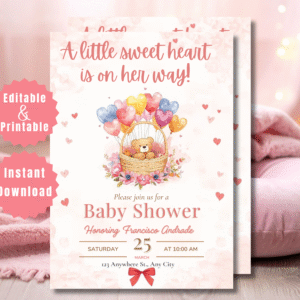 Little Sweetheart Baby Shower Invitation