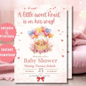 Little Sweetheart Baby Shower Invitation