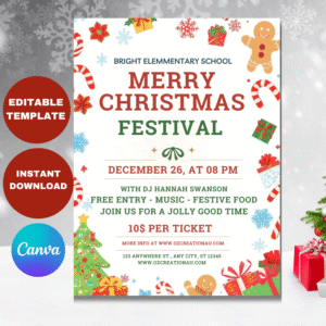 Christmas Festival Invitation Flyer