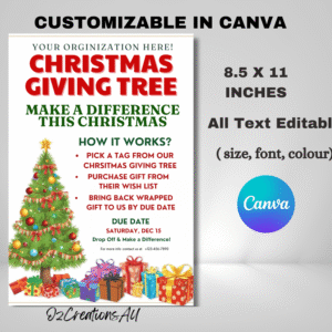 Christmas Giving Tree & Angel Tree Charity Template