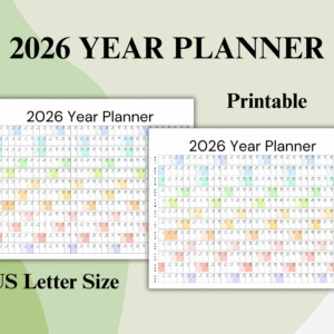 2026 Printable Year Planner