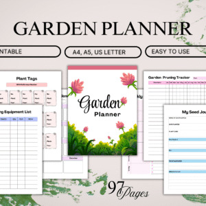 Gardening Planner Printable | Plant Care Journal & Logbook