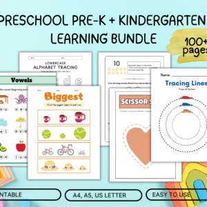 Preschool Learning Bundle Printable