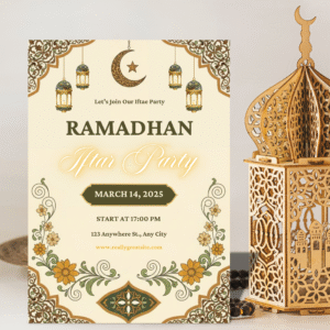 Ramadan Iftar Invitation | Islamic Iftar Dinner