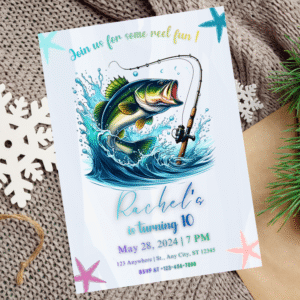Fishing Birthday Invitation Printable