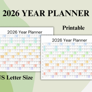 2026 Printable Year Planner