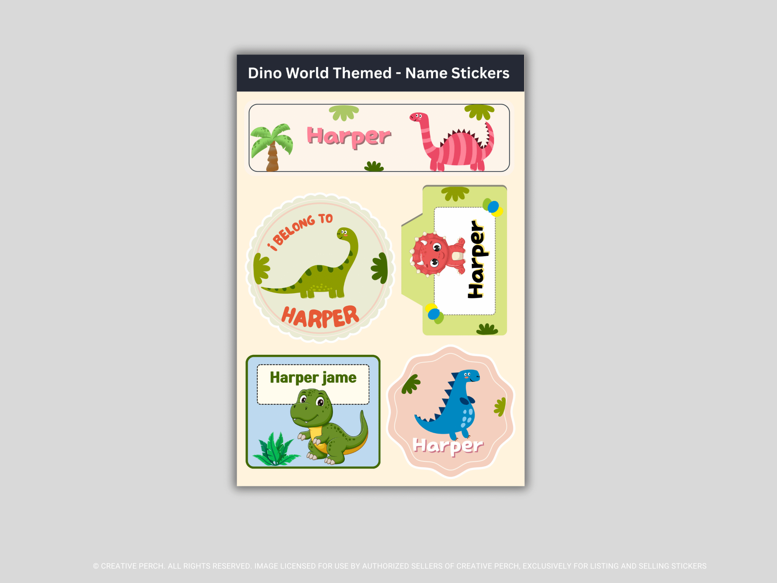 School Essentials Labels