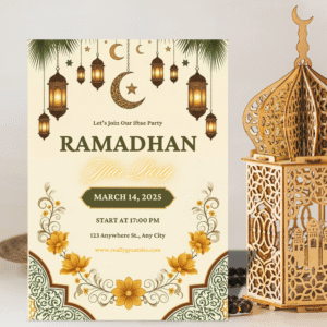 Ramadan Iftar Invitation | Islamic Iftar Dinner