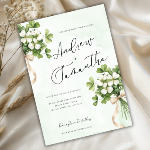 Lucky in Love Irish Bridal Shower Invitation
