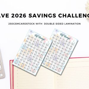 wipe clean savings challenge insert for planners